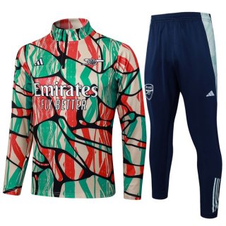 Felpa Allenamento Arsenal 2025 2026 Verde Rosso Felpa Allenamento Arsenal 2025 2026 Verde Rosso