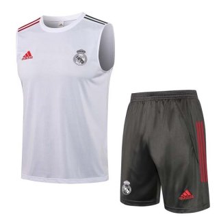 Maglia Real Madrid Senza Maniche Set Completo 2022 Bianco Maglia Real Madrid Senza Maniche Set Completo 2022 Bianco