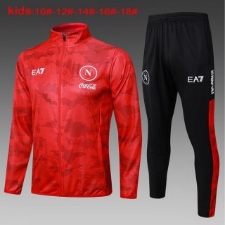 Bambino Giacca Napoli 2024 2025 Rosso Bambino Giacca Napoli 2024 2025 Rosso