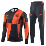 Felpa Chelsea Nero Arancione 2019 2020
