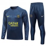 Felpa Allenamento Paris Saint Germain 2023 2024 Blu