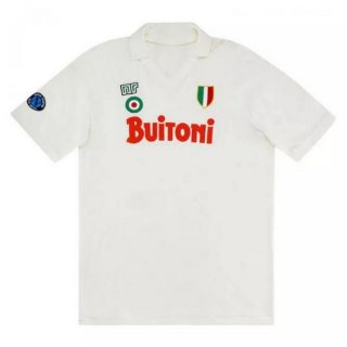 Thailandia Maglia Napoli Away Retro 1987 1988 Bianco Thailandia Maglia Napoli Away Retro 1987 1988 Bianco