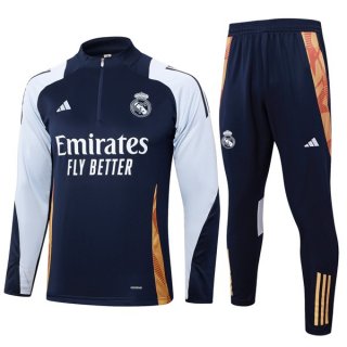 Felpa Allenamento Real Madrid 2024 2025 Blu 5 Felpa Allenamento Real Madrid 2024 2025 Blu 5