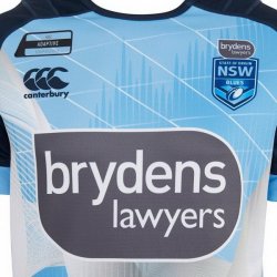 Maglia di Formazione Rugby Nsw Blues 2018 Blu Luce