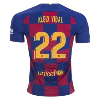 Maglia Barcellona NO.22 Aleix Vidal Home 2019 2020 Blu Rosso Maglia Barcellona NO.22 Aleix Vidal Home 2019 2020 Blu Rosso