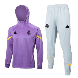 Felpa Cappuccio Real Madrid 2024 2025 Porpora 3 Felpa Cappuccio Real Madrid 2024 2025 Porpora 3