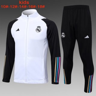 Bambino Giacca Real Madrid 2024 Bianco 2 Bambino Giacca Real Madrid 2024 Bianco 2