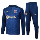 Felpa Allenamento Barcellona 2024 2025 Blu 5