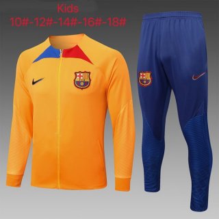 Bambino Giacca Barcellona 2023 Arancione Blu Bambino Giacca Barcellona 2023 Arancione Blu