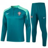 Felpa Allenamento Portogallo 2024 2025 Verde 3