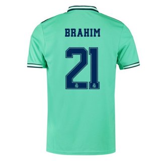 Maglia Real Madrid NO.21 Brahim Terza 2019 2020 Verde Maglia Real Madrid NO.21 Brahim Terza 2019 2020 Verde