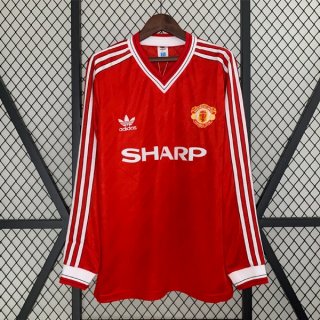 Thailandia Maglia Manchester United Home ML Retro 1986 1988 Thailandia Maglia Manchester United Home ML Retro 1986 1988