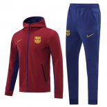 Giacca a Vento Barcellona 2020/2021 Borgogna Blu