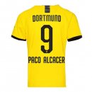 Thailandia Maglia Borussia Dortmund NO.9 Paco Alcacer Home 2019 2020 Giallo