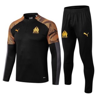 Felpa Marseille Bambino 2019 2020 Arancione Nero Felpa Marseille Bambino 2019 2020 Arancione Nero