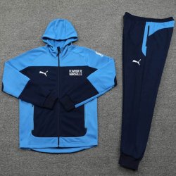 Felpa Cappuccio Marseille 2021 2022 Blu