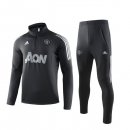 Felpa Manchester United 2019 2020 Nero Grigio