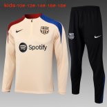Bambino Felpa Allenamento Barcellona 2024 2025 Giallo Blu 3