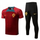 Maglia Portogallo Set Completo 2022 2023 Rosso