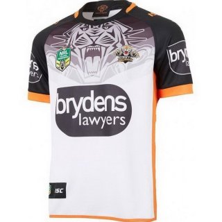 Thailandia Maglia Wests Tigers Away 2018 Bianco Thailandia Maglia Wests Tigers Away 2018 Bianco