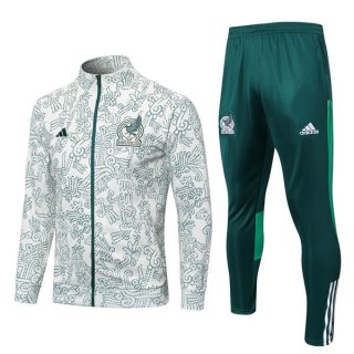 Giacca Messico 2022 2023 Bianco Verde Giacca Messico 2022 2023 Bianco Verde