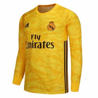 Maglia Real Madrid Home ML Portiere 2019 2020 Giallo Maglia Real Madrid Home ML Portiere 2019 2020 Giallo