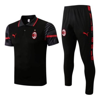 Polo AC Milan Set Completo 2022 2023 Nero Polo AC Milan Set Completo 2022 2023 Nero