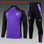 Bambino Felpa Allenamento Germania 2024 2025 Porpora Nero 3