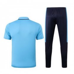 Polo Set Completo Marseille 2020 2021 Blu