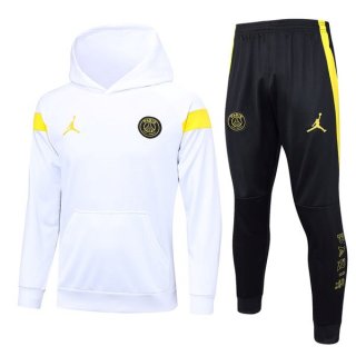 Felpa Cappuccio Paris Saint Germain 2023 2024 Bianco Felpa Cappuccio Paris Saint Germain 2023 2024 Bianco