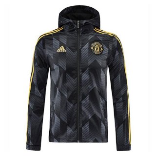 Giacca a vento Manchester United 2022 2023 Grigio Nero Giacca a vento Manchester United 2022 2023 Grigio Nero