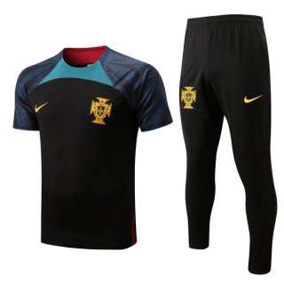 Maglia Portogallo Set Completo 2022 2023 Nero Blu Maglia Portogallo Set Completo 2022 2023 Nero Blu