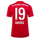 Maglia Bayern Munich NO.19 Davies Home 2019 2020 Rosso