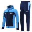 Felpa Cappuccio Marseille 2021 2022 Blu