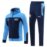 Felpa Cappuccio Marseille 2021 2022 Blu
