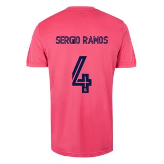 Maglia Real Madrid Away NO.4 Sergio Ramos 2020 2021 Rosa Maglia Real Madrid Away NO.4 Sergio Ramos 2020 2021 Rosa