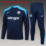 Bambino Felpa Allenamento Chelsea 2024 2025 Blu 3