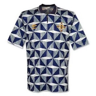 Thailandia Maglia Irlanda Del Norte Away Retro 1990 1993 Grigio Thailandia Maglia Irlanda Del Norte Away Retro 1990 1993 Grigio