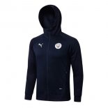 Felpa Cappuccio Manchester City 2022 2023 Blu Oscuro