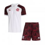 Maglia Flamengo Away Bambino 2021 2022 Bianco