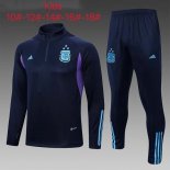 Bambino Felpa Allenamento Argentina 2023 2024 Blu