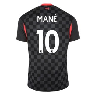 Maglia Liverpool NO.10 Mane Terza 2020 2021 Nero Maglia Liverpool NO.10 Mane Terza 2020 2021 Nero