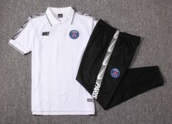 Polo Set Completo Paris Saint Germain 2019 2020 Bianco