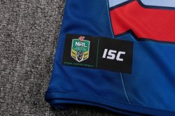 Thailandia Maglia Newcastle Knights Hombre Acero 2017 2018 Blu