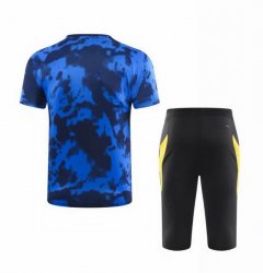 Maglia di Formazione Manchester United Set Completo 2019 2020 Blu Nero
