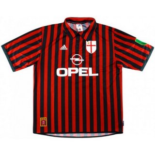 Thailandia Maglia AC Milan Replica Home Retro 1999 2000 Rosso Thailandia Maglia AC Milan Replica Home Retro 1999 2000 Rosso