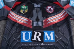 Thailandia Maglia Manly Sea Eagles Falcon 2017 2018 Nero
