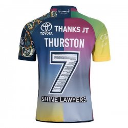 Thailandia Maglia Cowboys 2018 Blu Rosa
