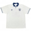 Thailandia Maglia Inghilterra Replica Home Retro 1990 Bianco