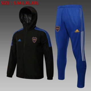 Giacca a vento Boca Juniors Set Completo 2022 Nero Blu Giacca a vento Boca Juniors Set Completo 2022 Nero Blu